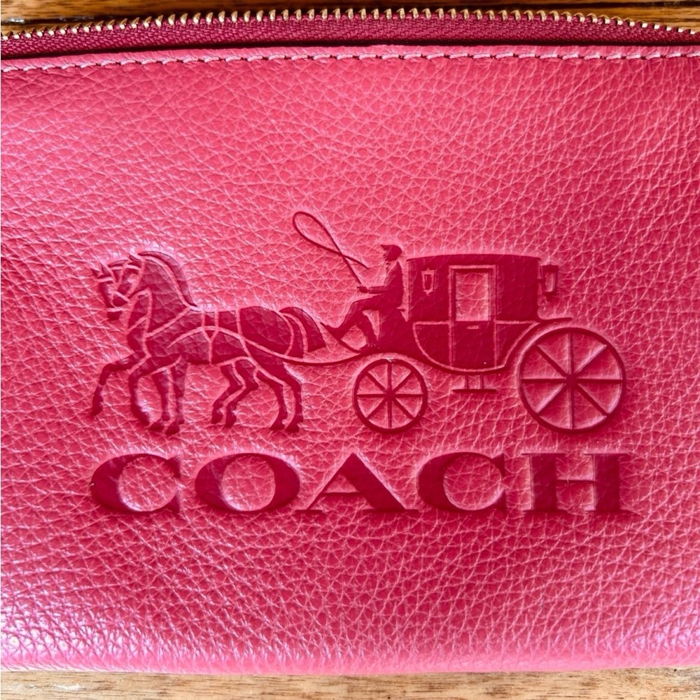 Coach Pink Leather Women's wristlet